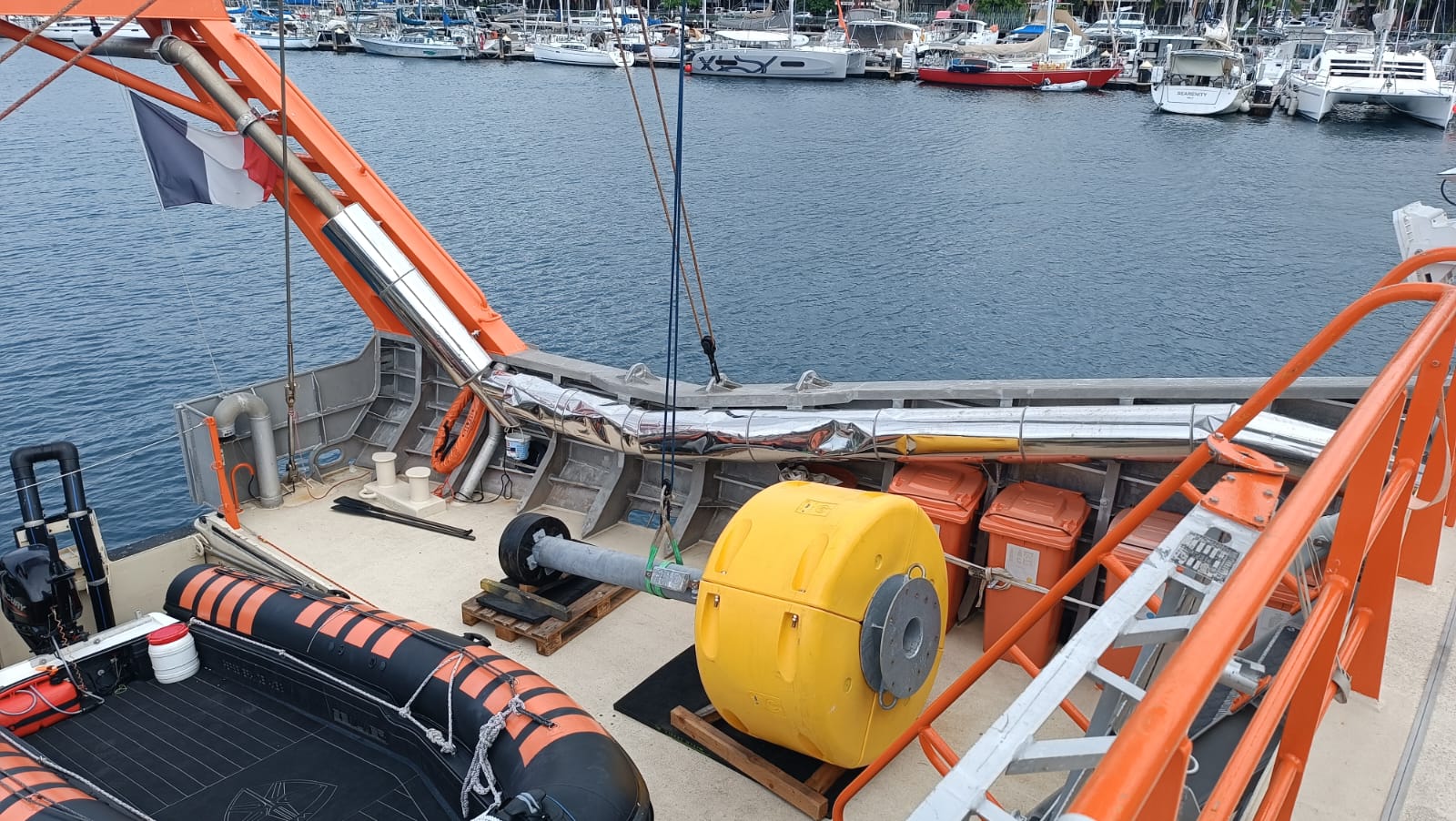 Embarcation du TiPOD sur Perseverance – départ de Papeete